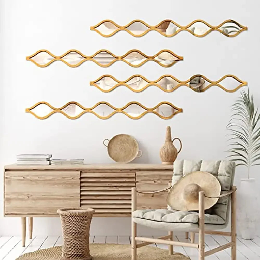 Teardrop Mirror Wall Art Decor Set Of 4