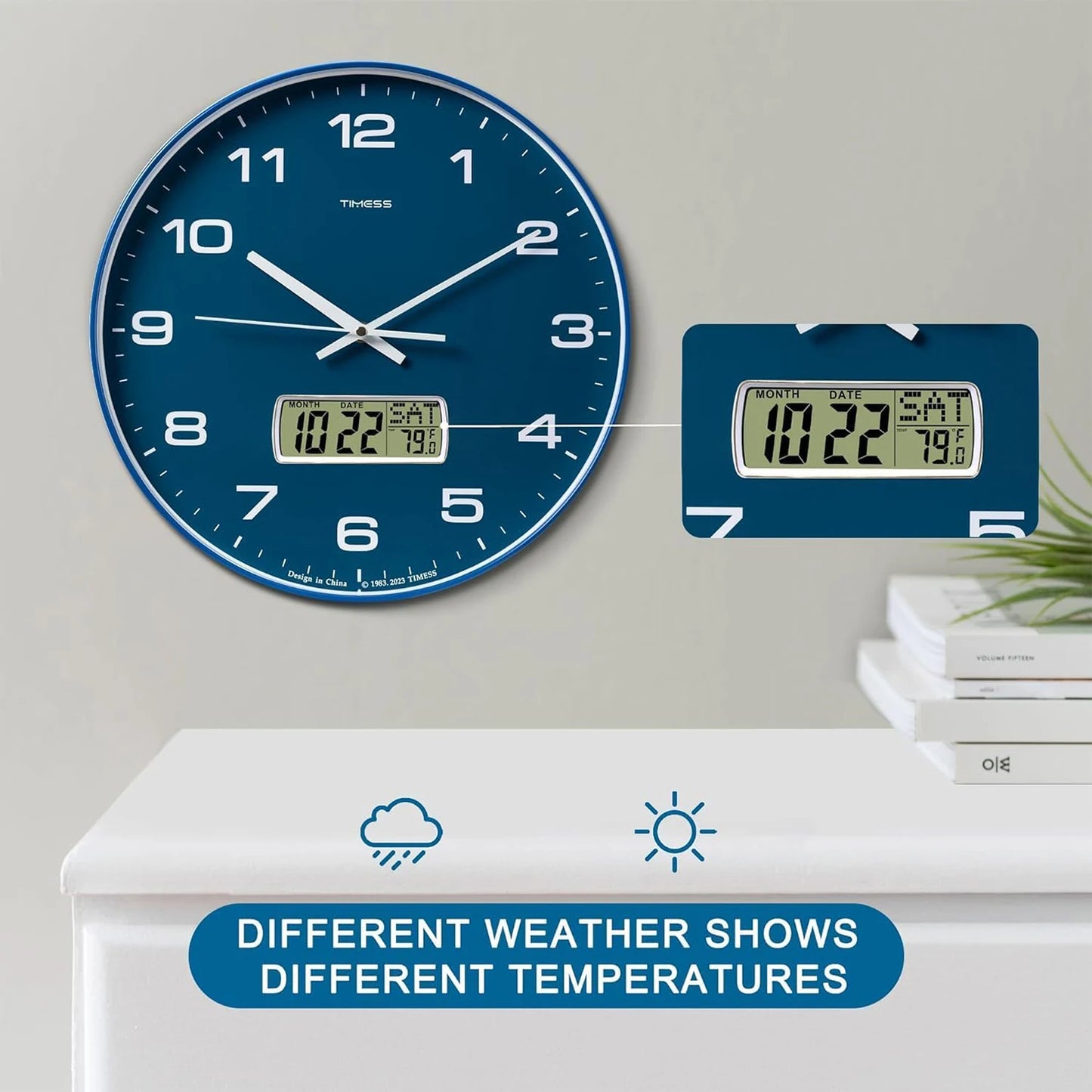 Modern Multifunction Wall Clock