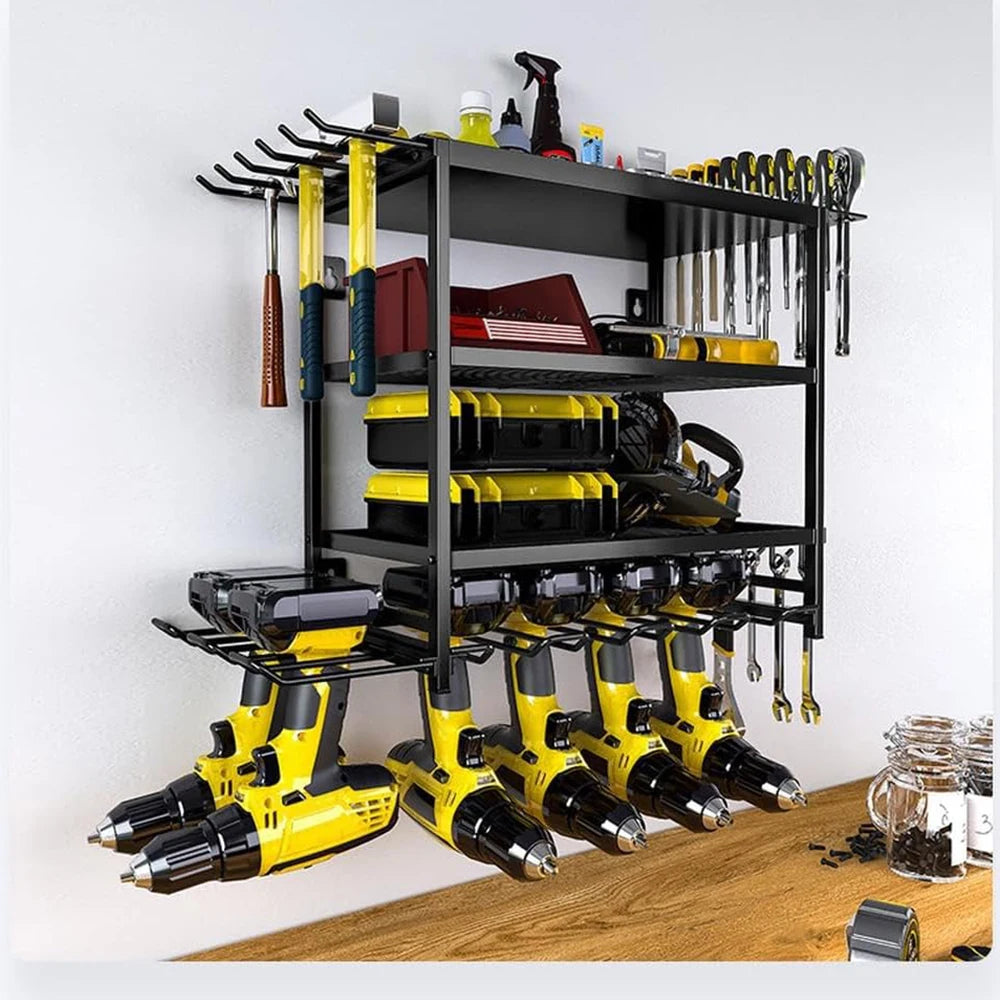 4 Layer Wall Mounted Heavy Duty Garage Tool Organizers