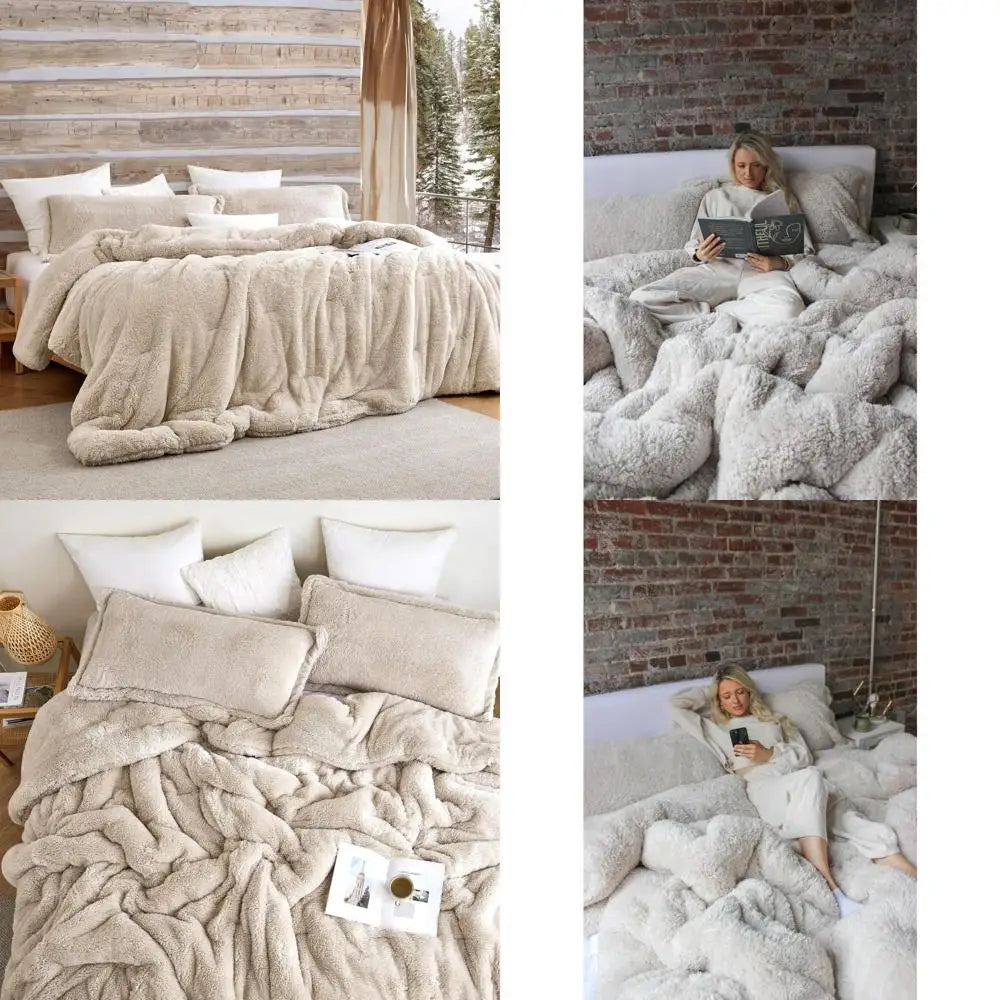 King Size Oversized Plush- White Sand