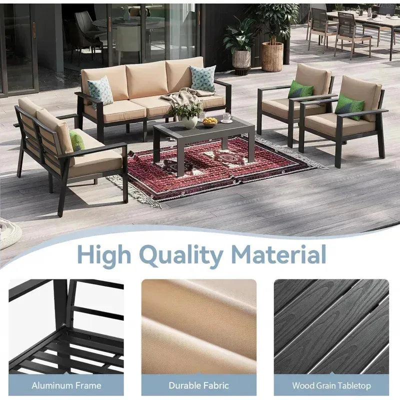 5 Pieces Outdoor Waterproof Furniture