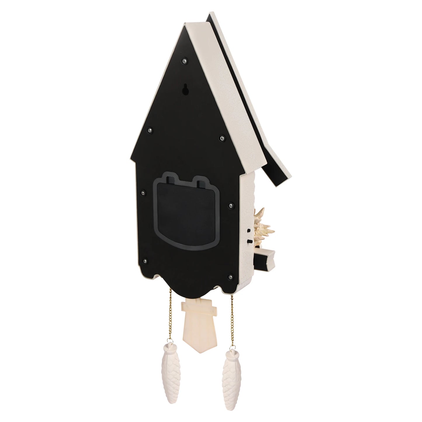 White Cuckoo Wall Clock Antique Style