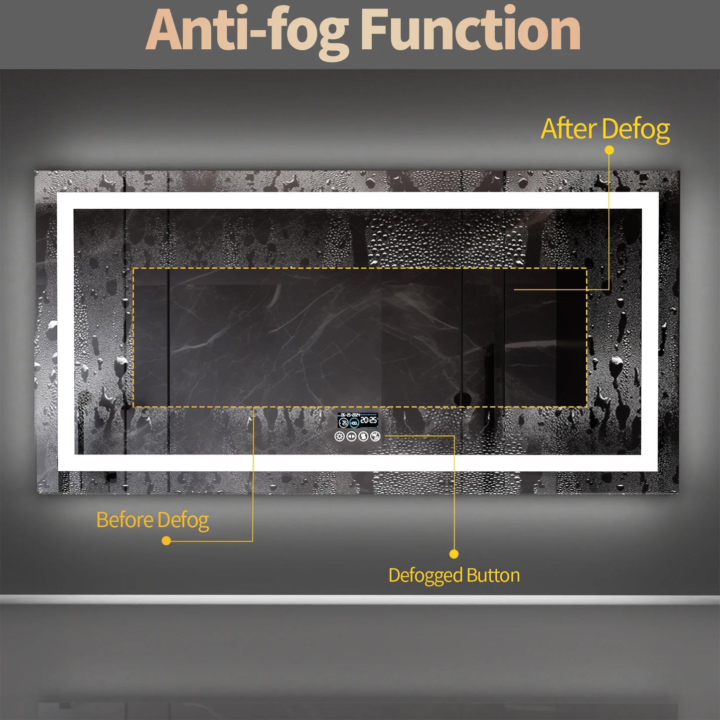 LED Bathroom Mirror With Lights