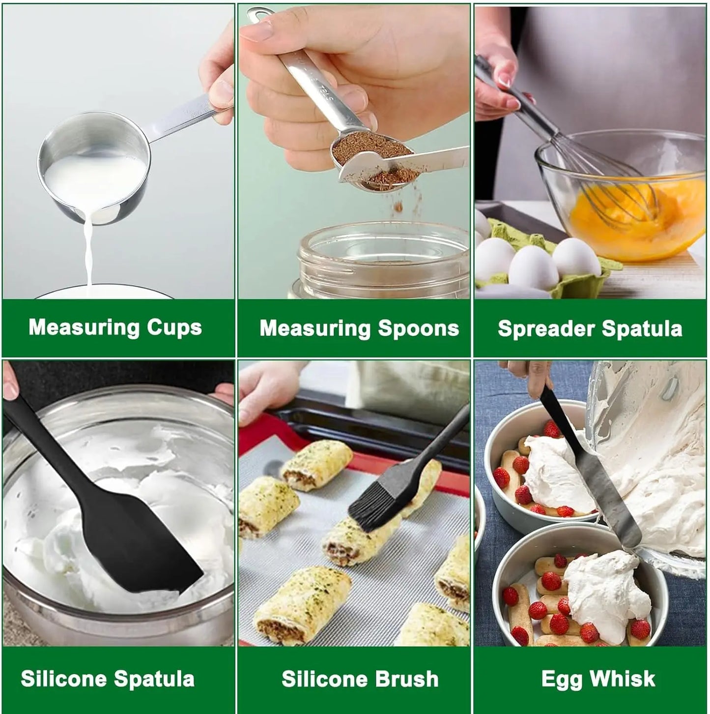 25-Piece Stainless Steel Mixing Bowls Set with Airtight Lids