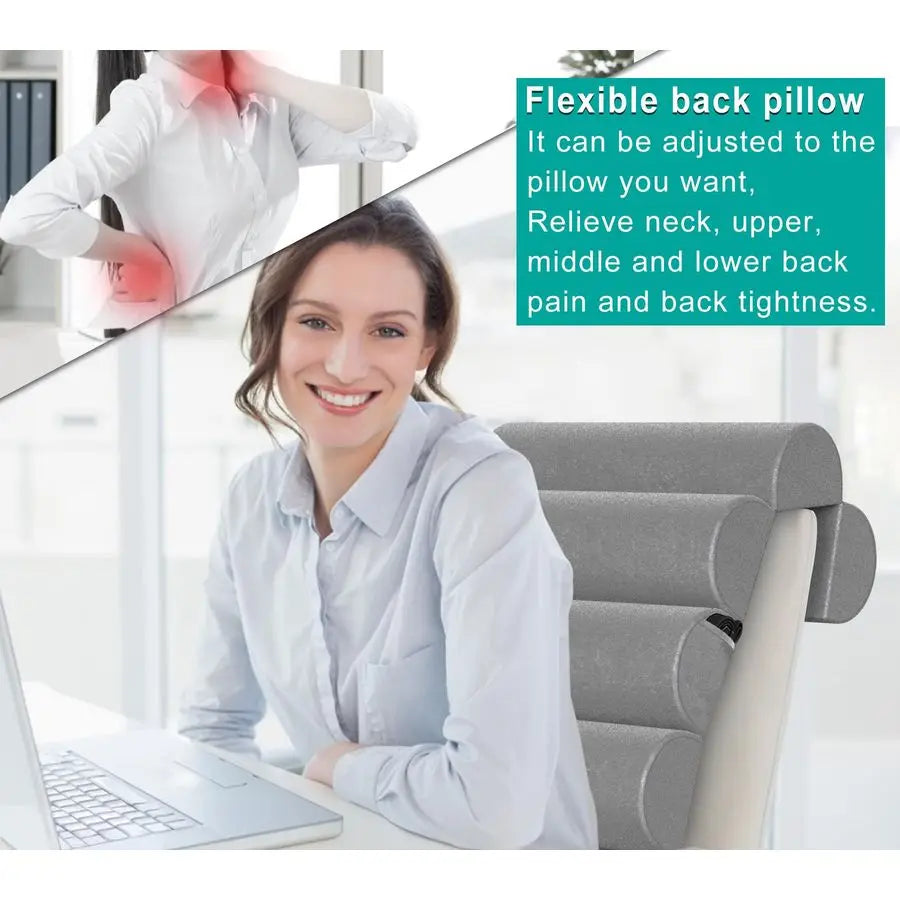 Back Support Pillow with Neck & Lumbar Support – (Pillow Only)