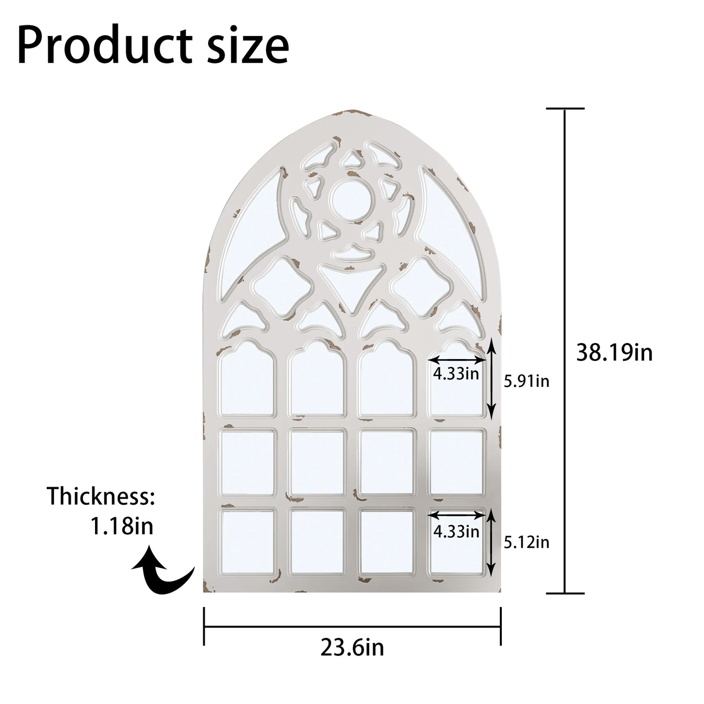 Arched, Retro Big Wall Mirrors Decorative