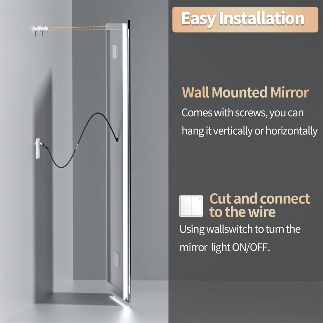 LED Vanity Mirror With Bluetooth