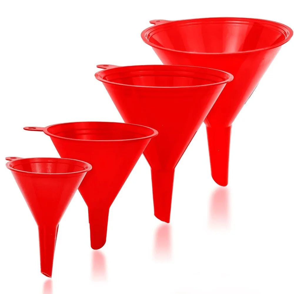 Durable, Non-Toxic, Food-Grade Plastic Funnel Set