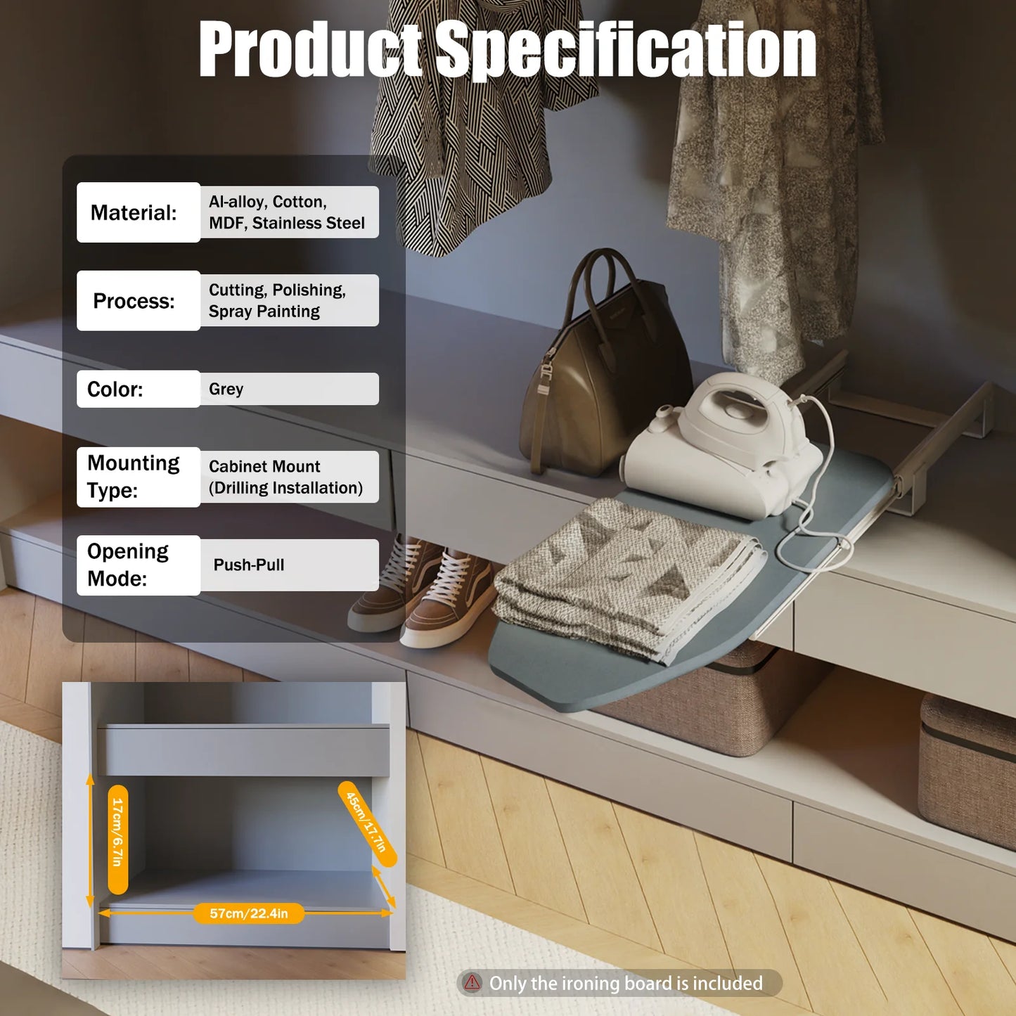 Retractable Pull Out Ironing Board