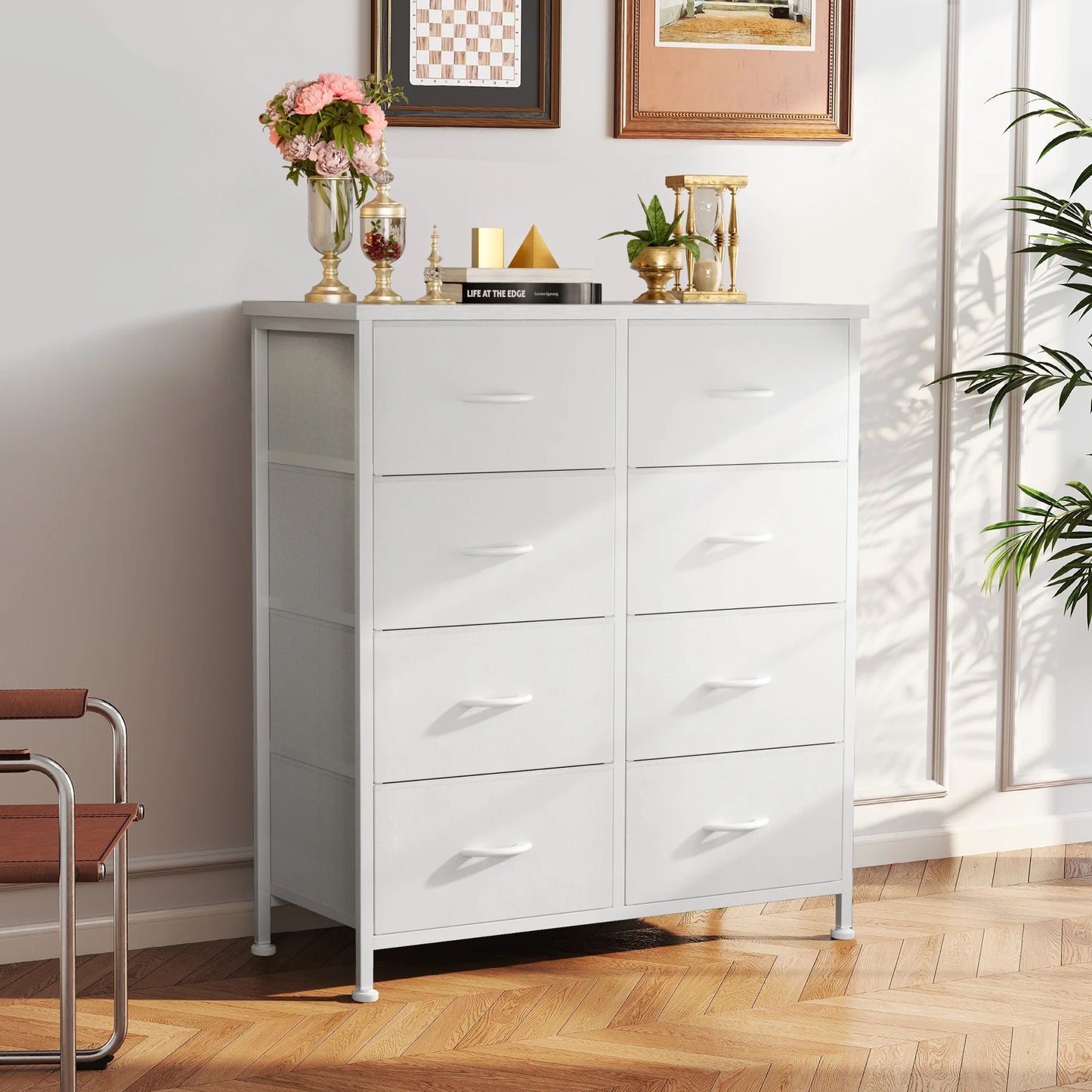 Children's Bedroom Wardrobe With 8 Fabric Drawers