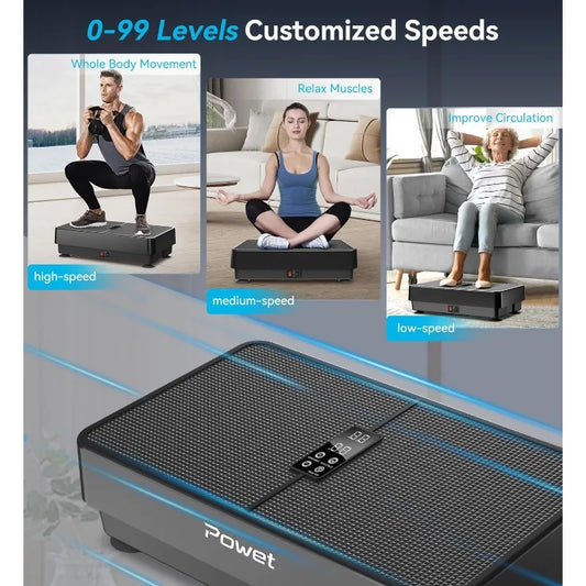 POWET Vibration Plate Exercise Machine For Weight Loss