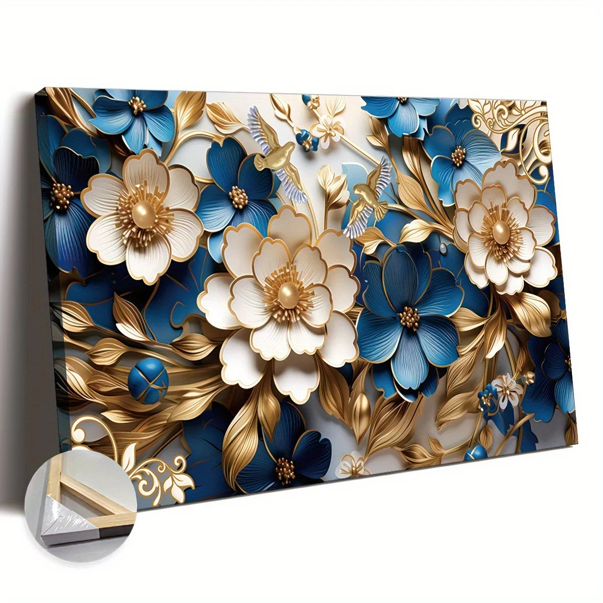 Canvas Wall Art Filled With Floral Symphony
