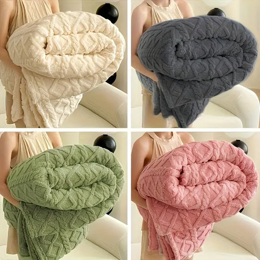 Ultra-Soft 3D Plush Luxury Fleece Blanket