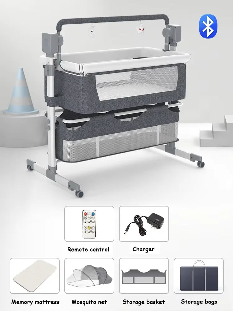 Electric Baby Bed With Bluetooth