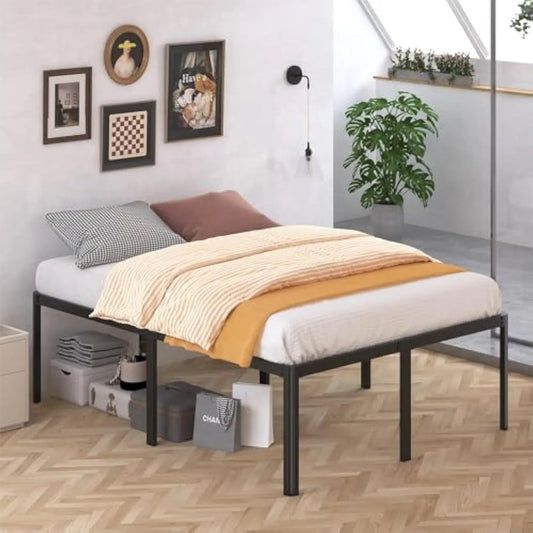 High Queen Bed Frame With Rounded Corner