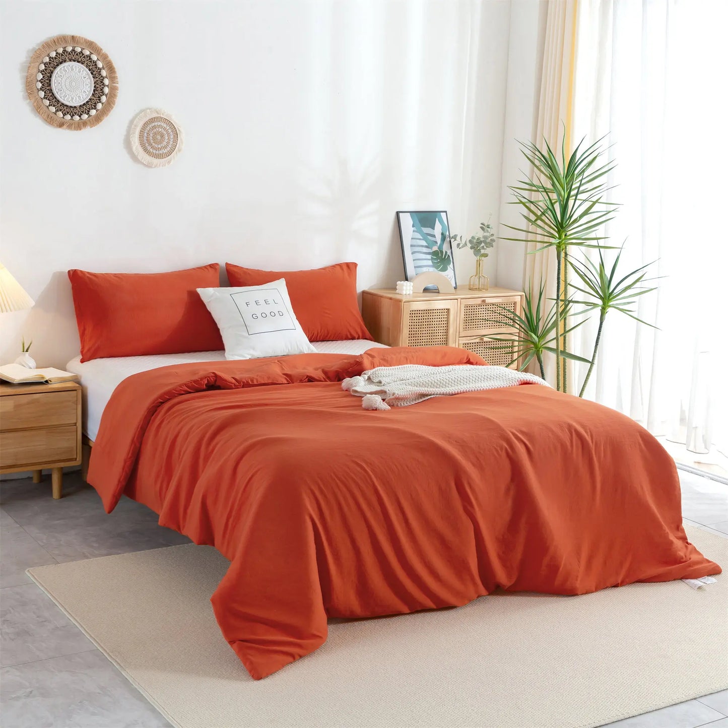Soft Reversible Washable Luxury Bedding Comforter Set