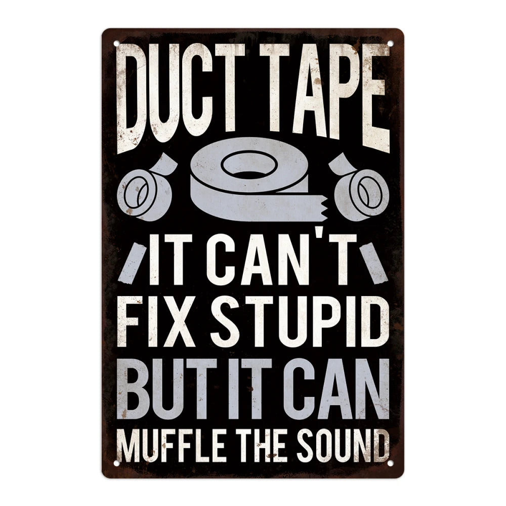 Putuo Decor Funny Sarcastic Metal Sign