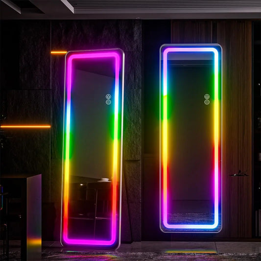RGB Full Length Mirror With LED Lights