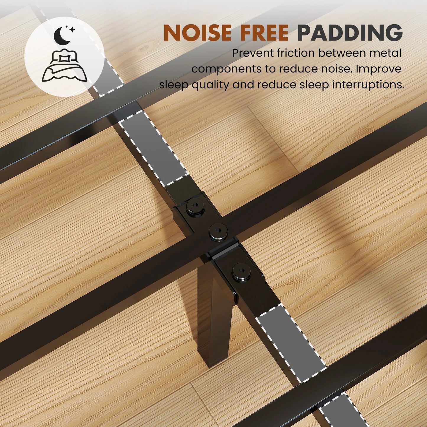 Upholstered Bed Frame with Storage