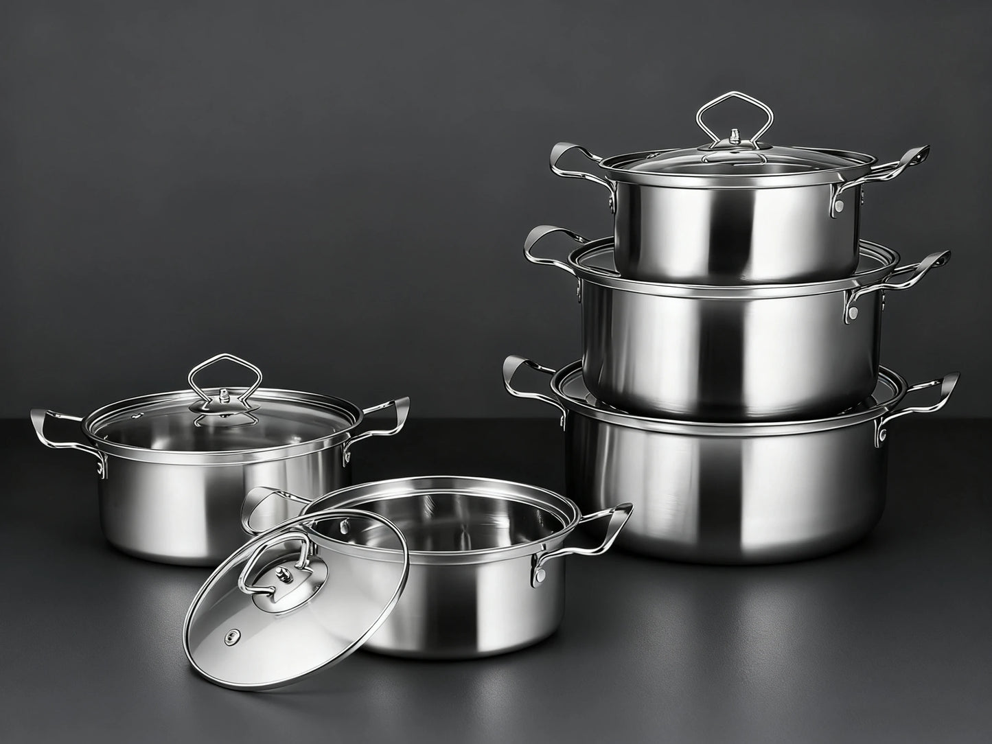 15-Piece Stainless Steel Cookware Set