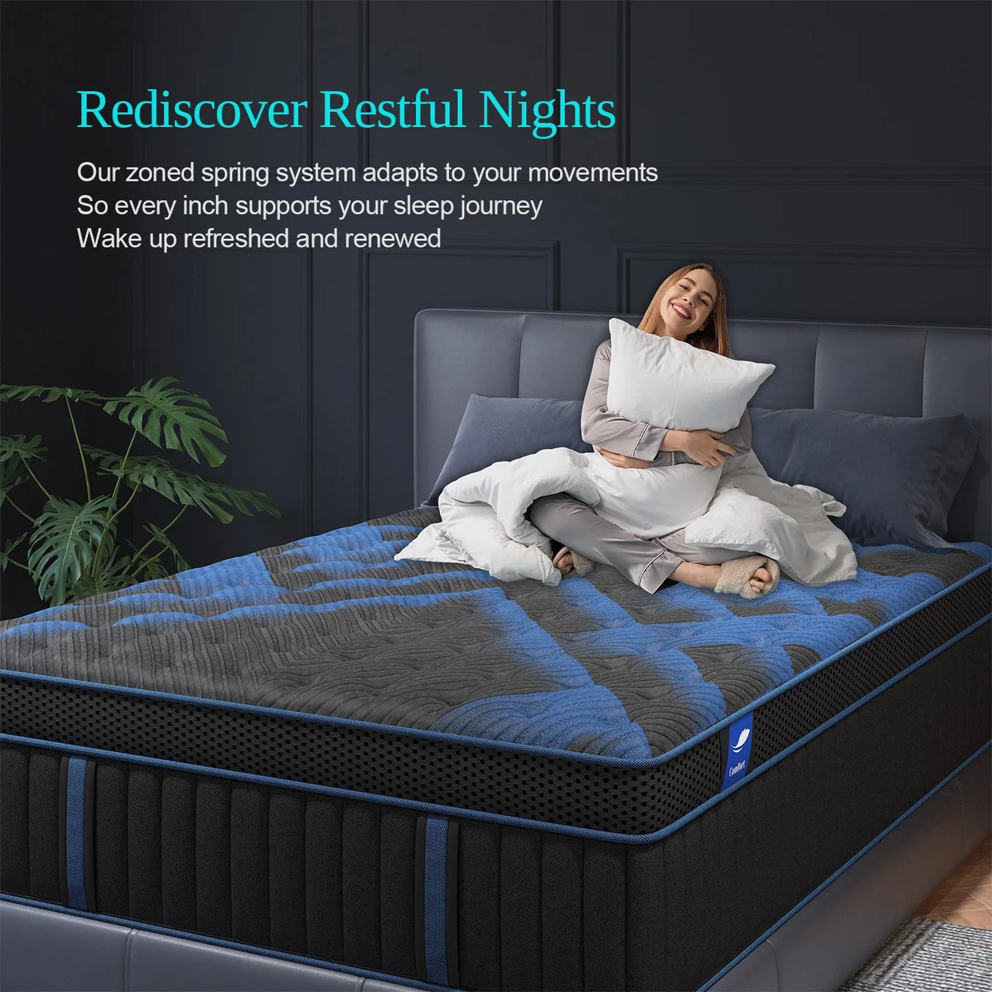 12" Gel Memory Foam Hybrid Mattress In A Box