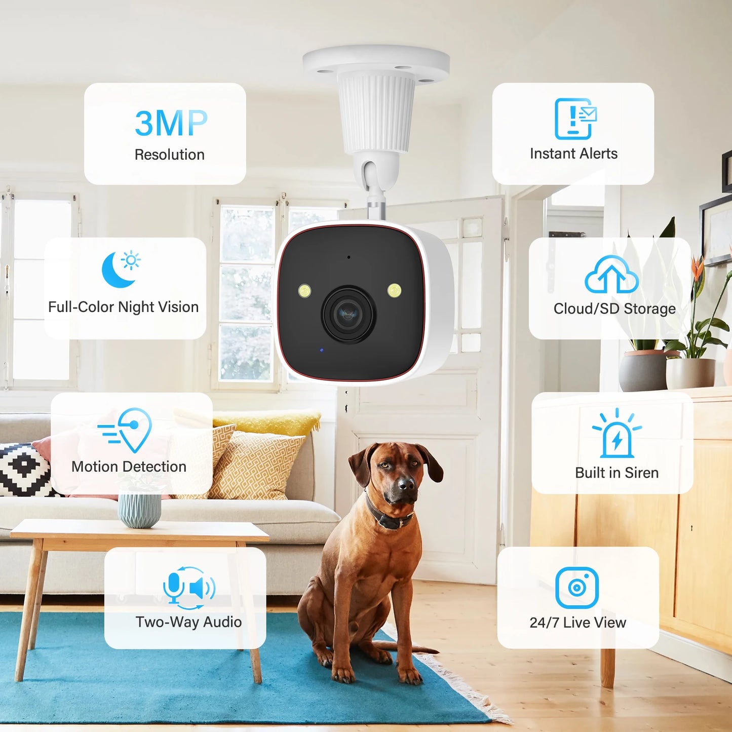 3MP Wireless Outdoor/Indoor Security Camera