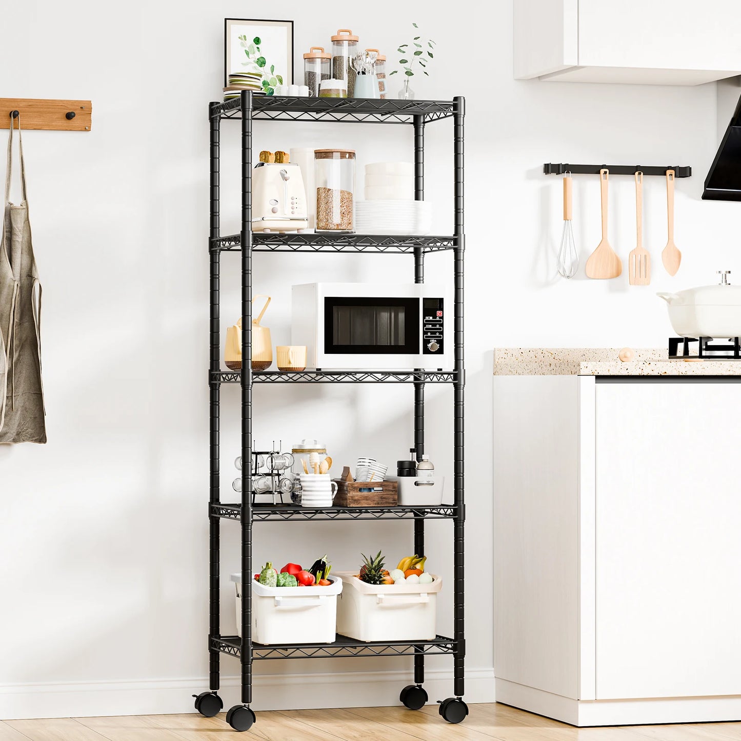 3–5 Tier Heavy-Duty Metal Storage Shelf