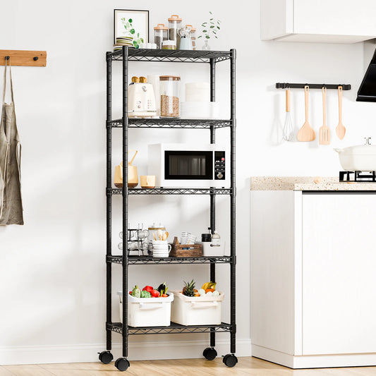 3–5 Tier Heavy-Duty Metal Storage Shelf