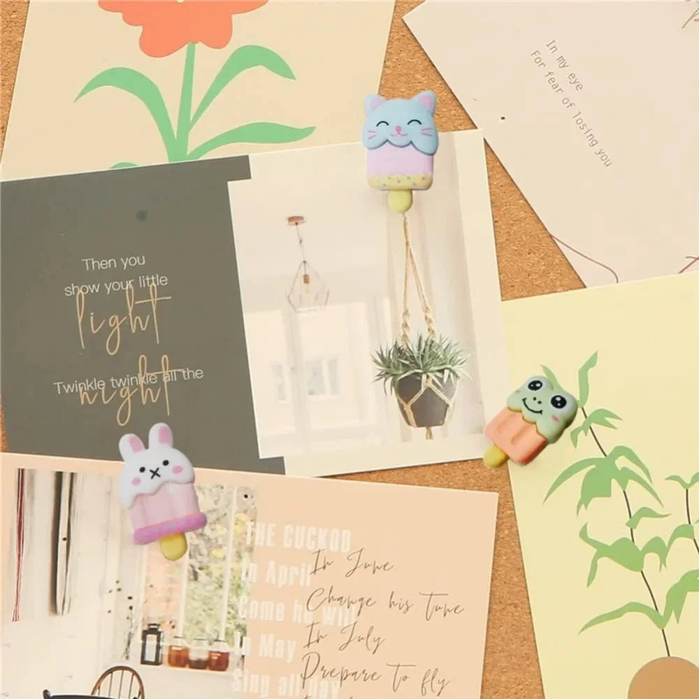 30-Piece Cute Ice Cream Thumbtacks Set