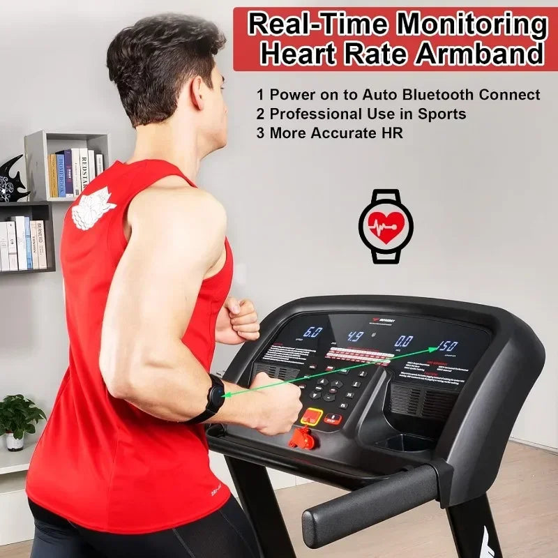 Impremey Folding Treadmill With Auto Incline