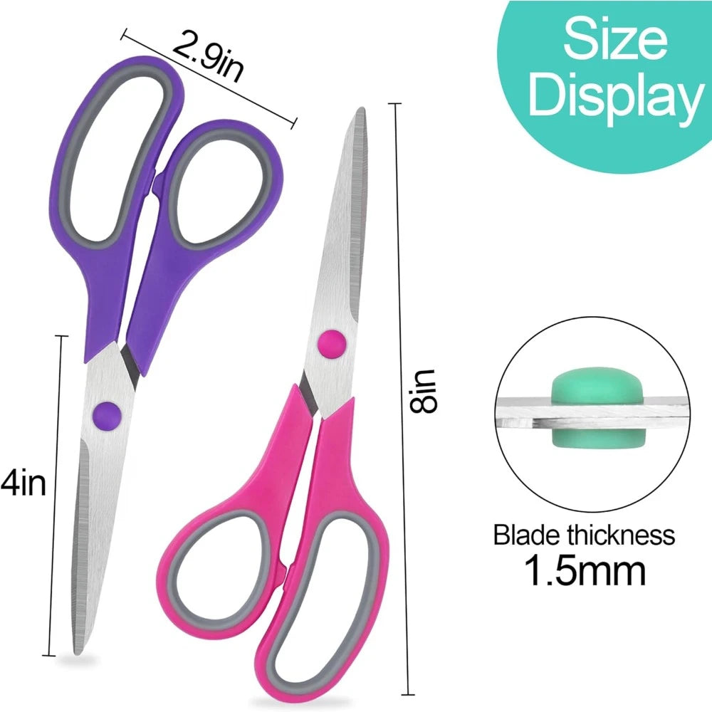 8" Scissors All Purpose (6 Pack)