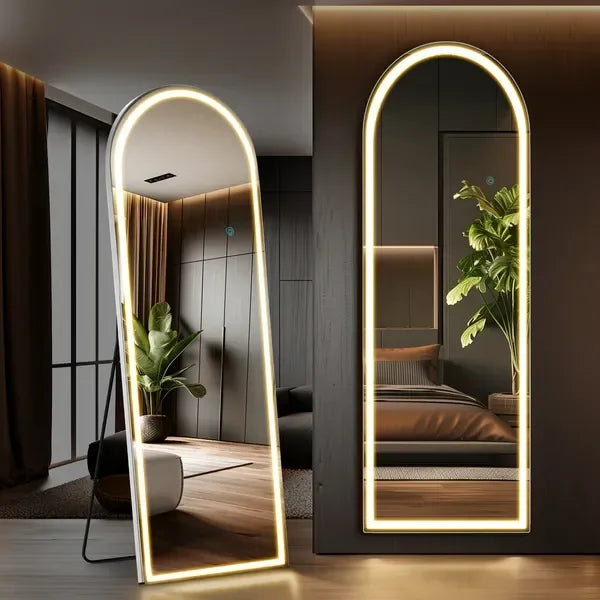 LED Lighted Floor Standing Mirror