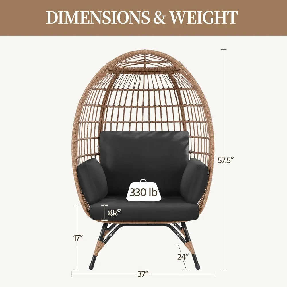 Egg Rattan Indoor/Outdoor Chair
