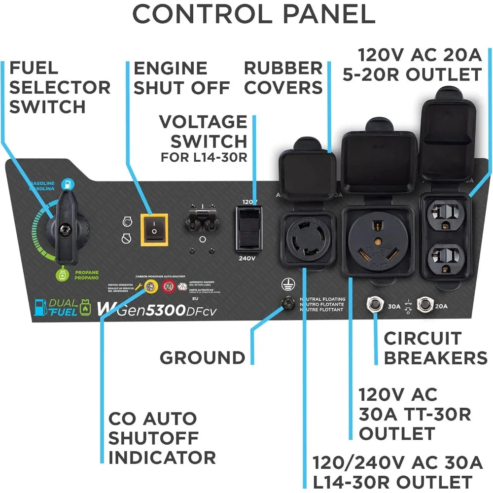 Westinghouse 6600-Watt Dual Fuel Portable Generator