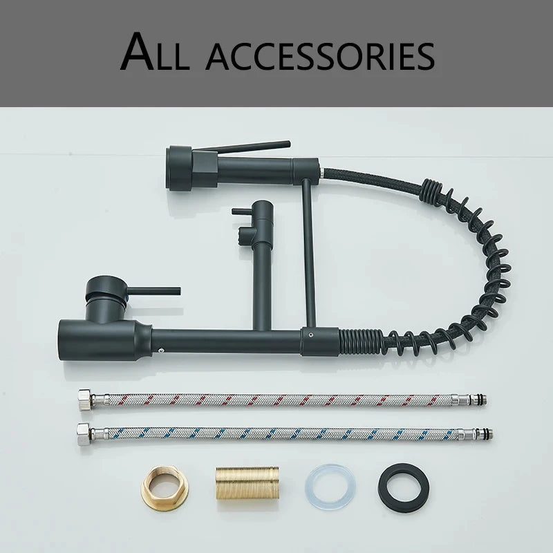 Black Kitchen Sink Faucet Pull Down