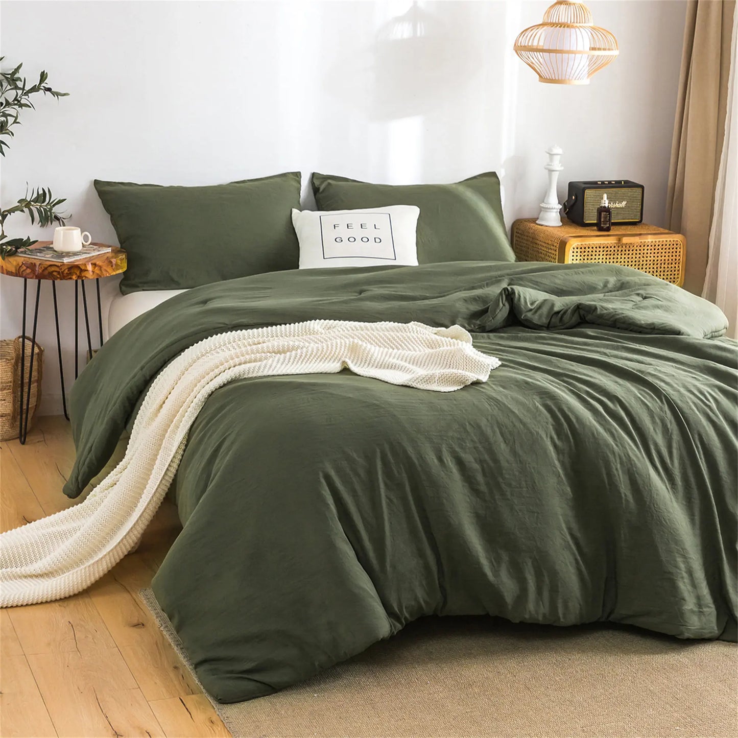 Soft Reversible Washable Luxury Bedding Comforter Set