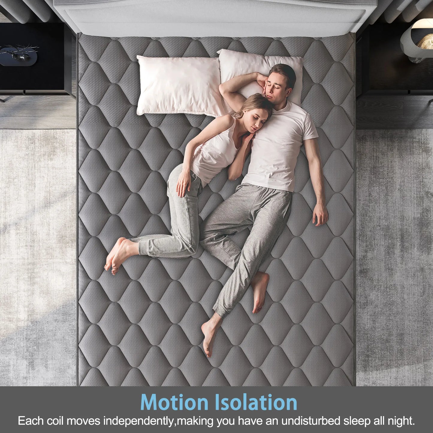Gel-Infused Memory Foam Hybrid Mattress