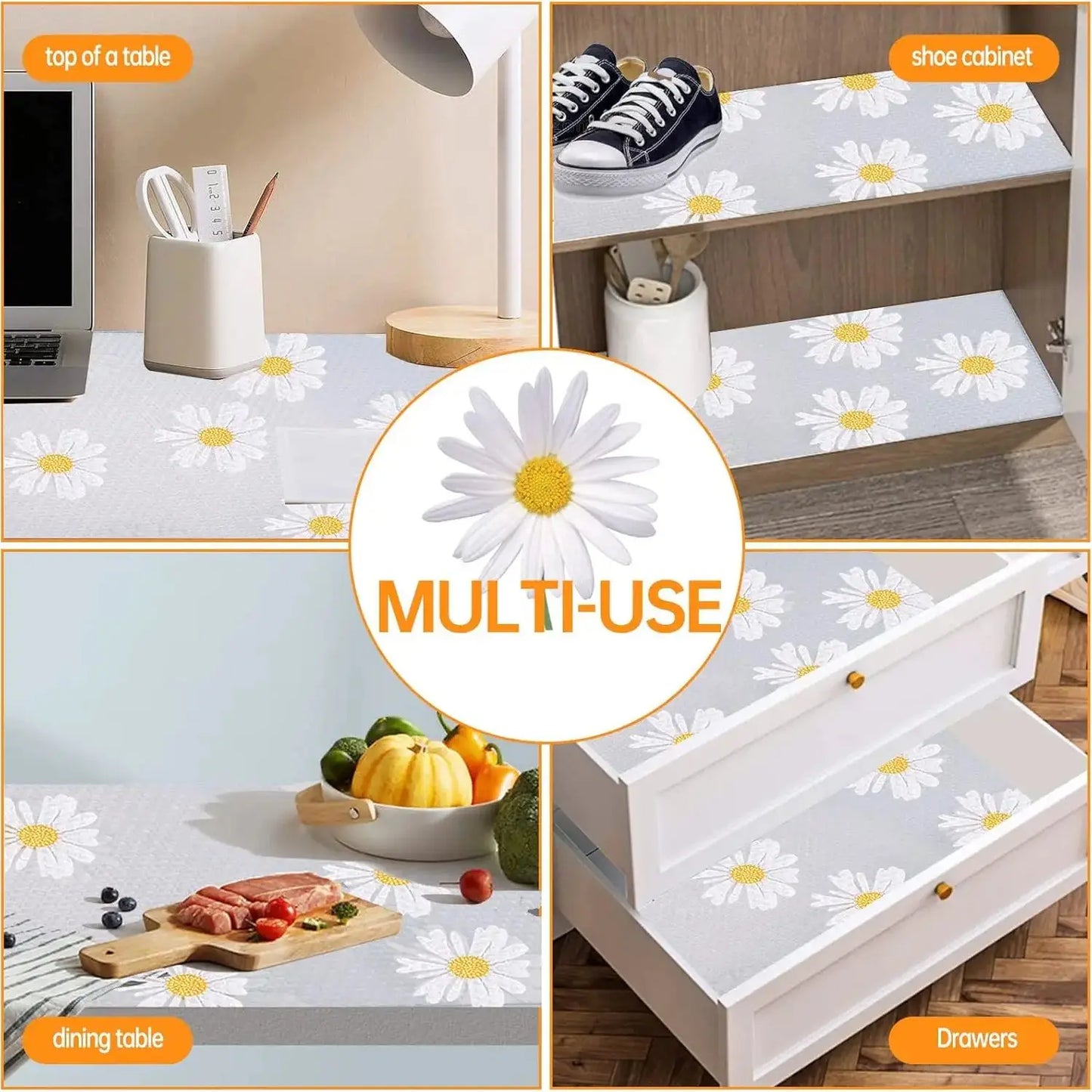 4PCS Washable Refrigerator Mats
