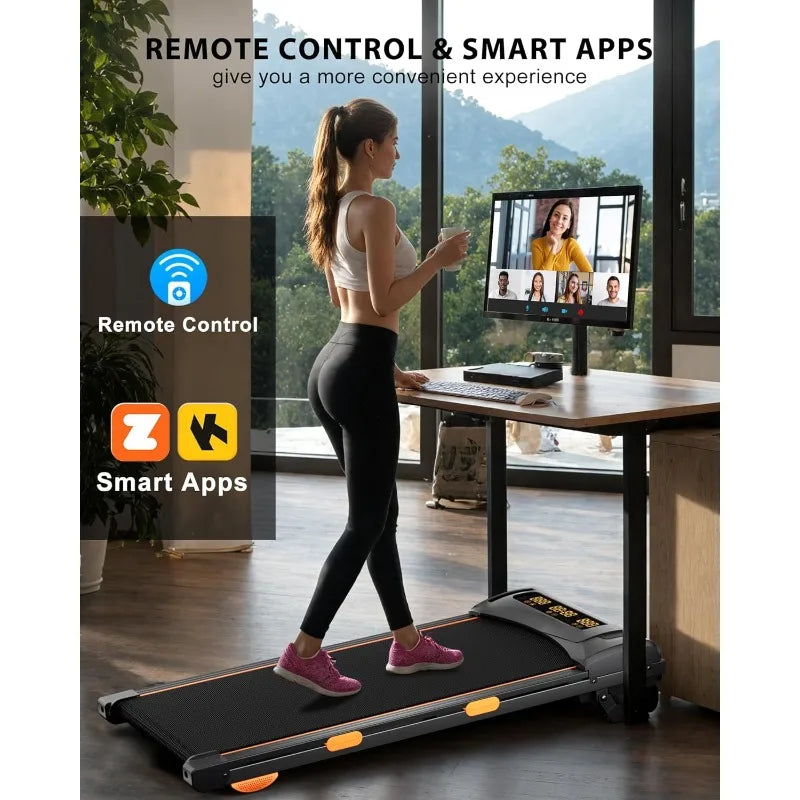 Walking Pad Treadmill With Folding Slope