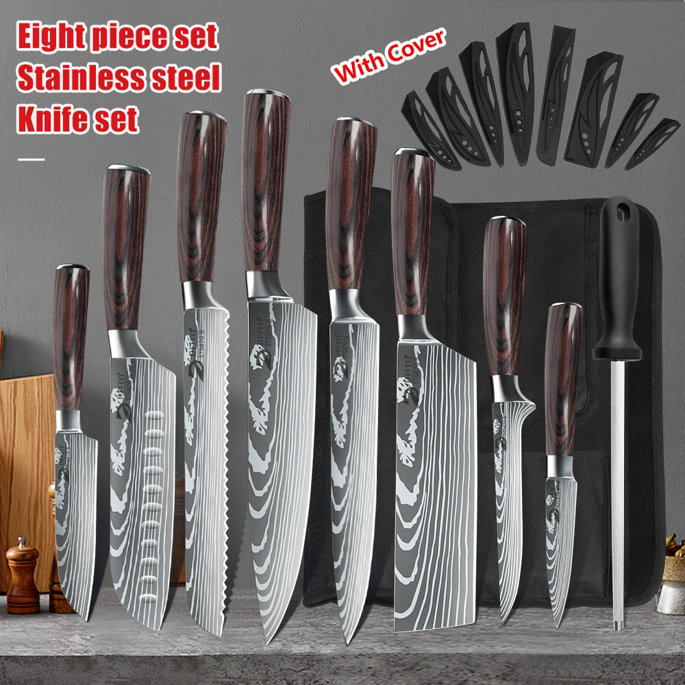 Professional Kitchen Knife Set – Stainless Steel
