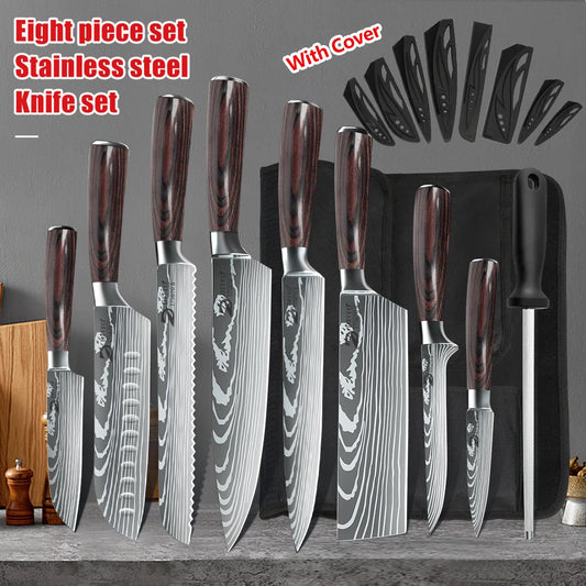Professional Kitchen Knife Set – Stainless Steel