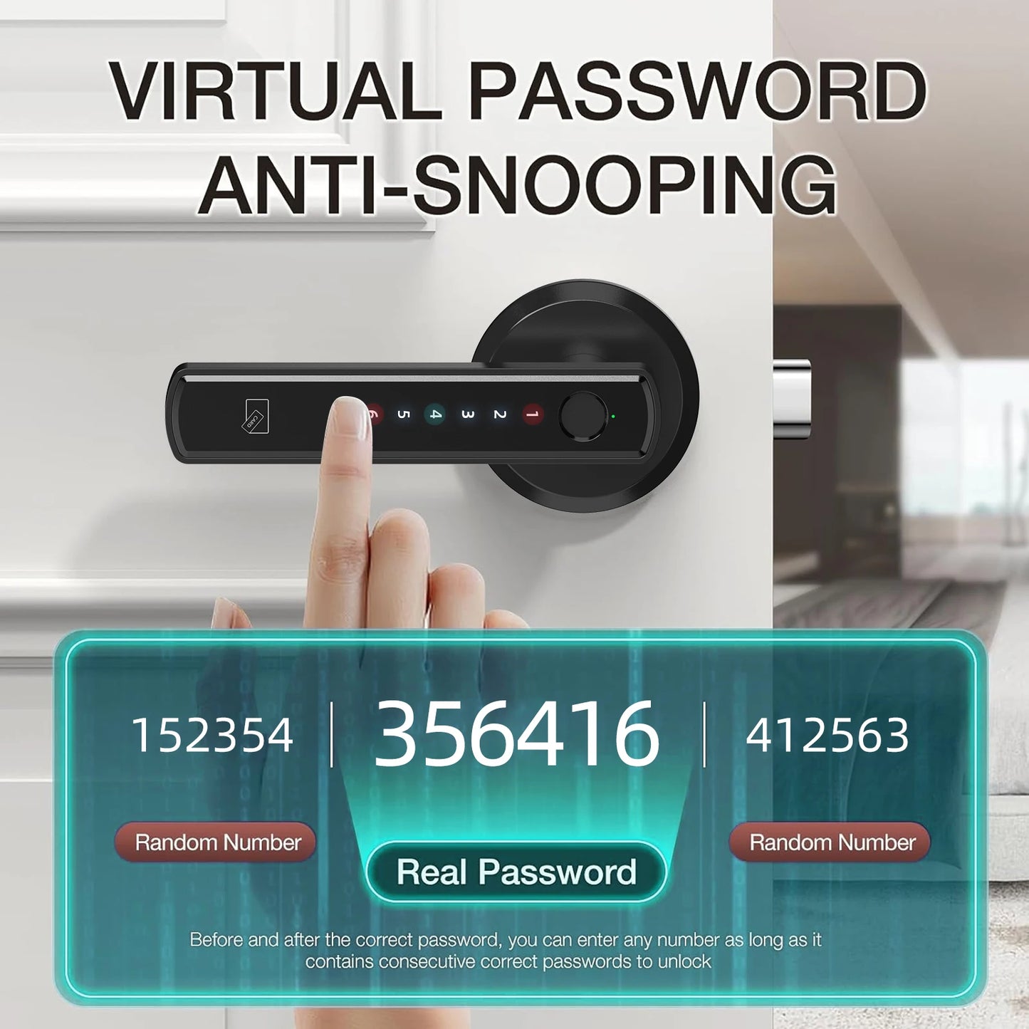 Viladepot Smart Lock Finger Electronic Touchscreen Keypad