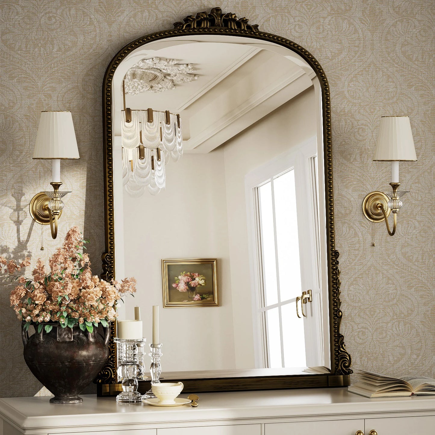 Arched Decorative Vanity Mirror