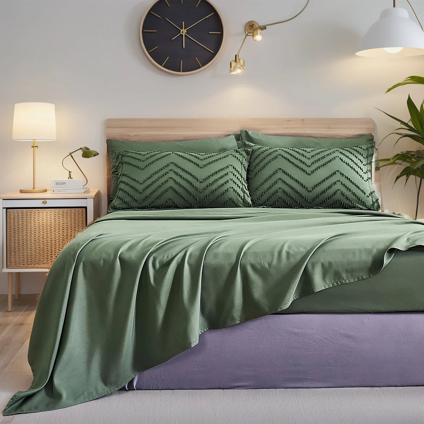 7-piece cut flower design quilt set