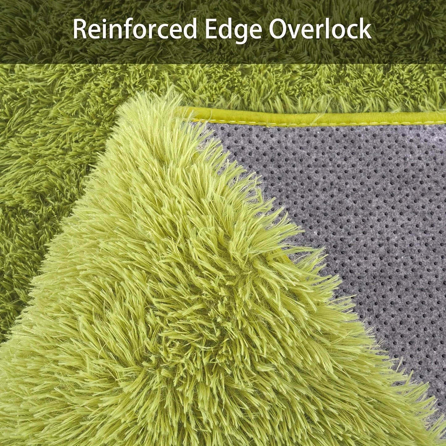 Grass Green Soft Plush Shaggy Rug