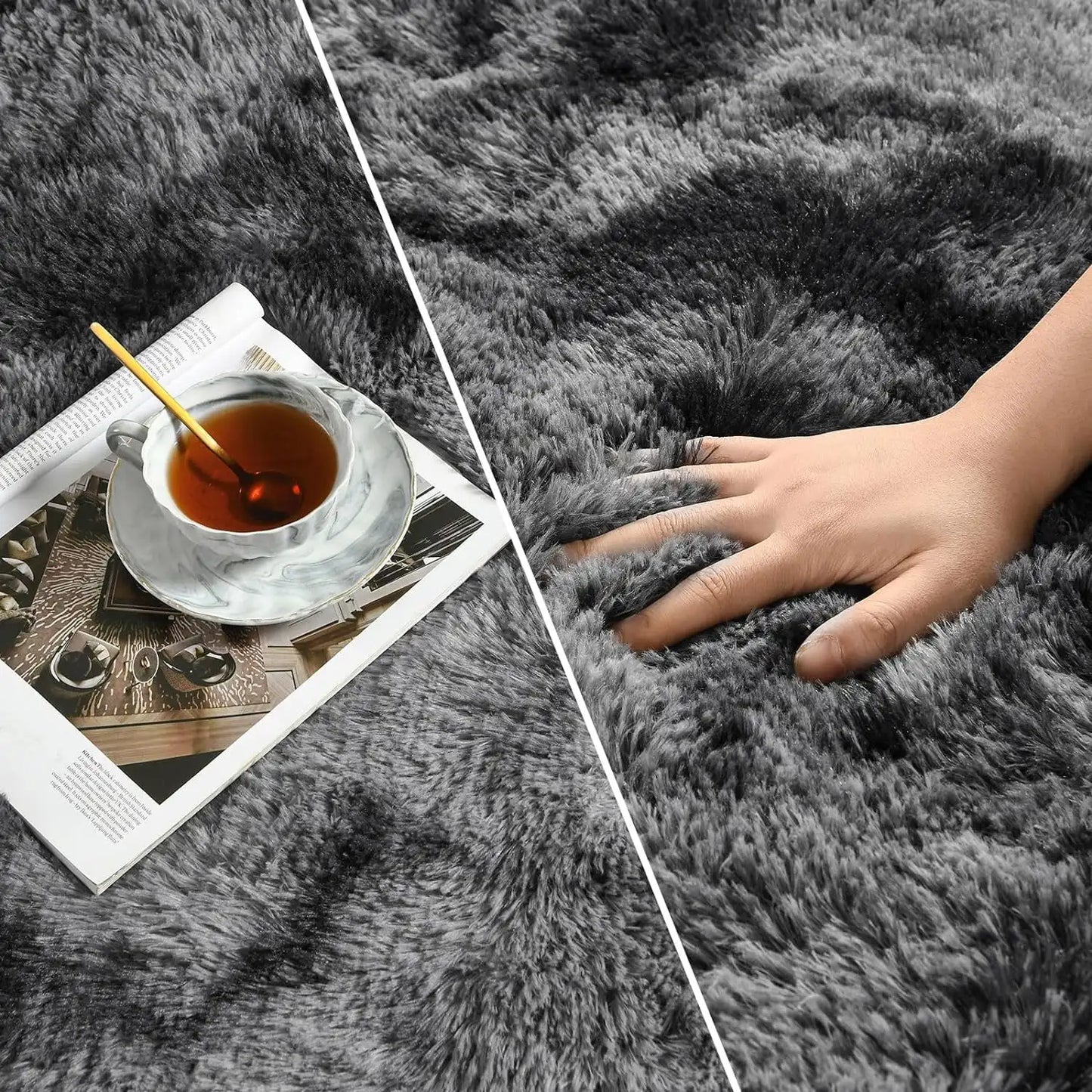 Lochas Super Soft Plush Tie Dye Velvet Rugs