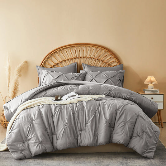 Luxury Pinch Pleat Bedding Set
