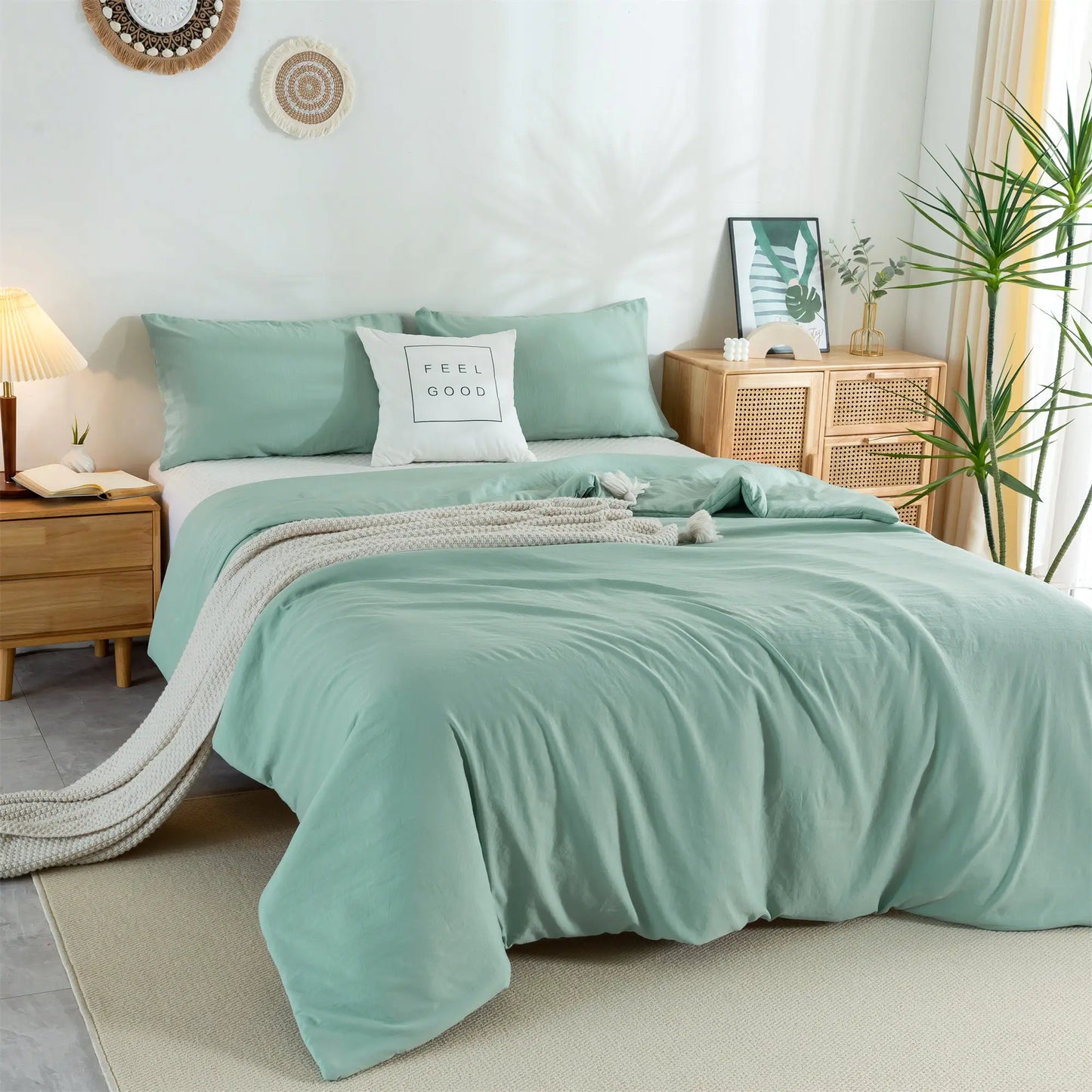 Soft Reversible Washable Luxury Bedding Comforter Set