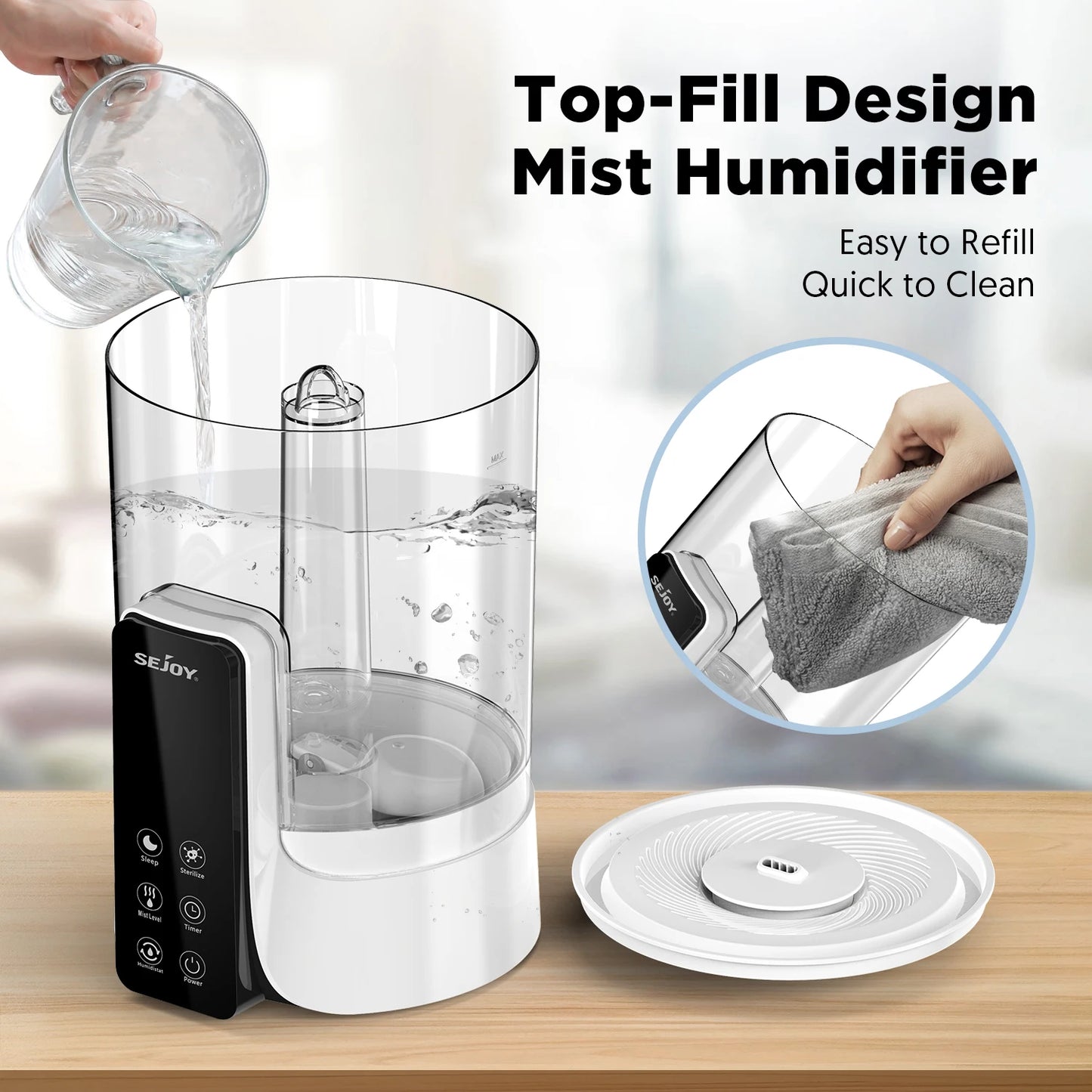 Digital Air Humidifier With LED