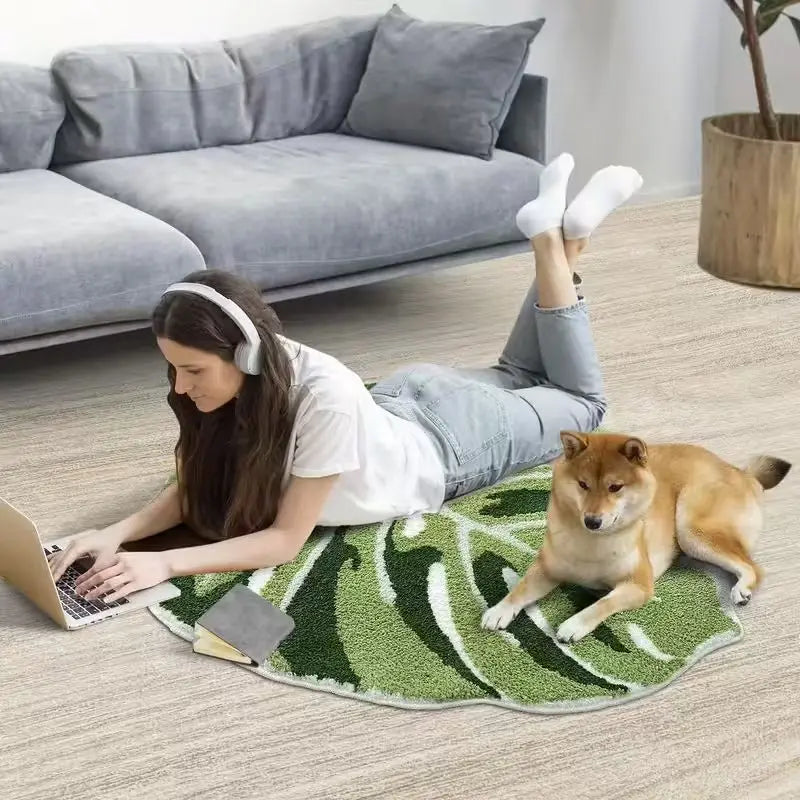 Fashionable Leaf Bathroom Mat